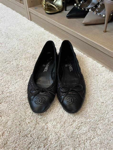 chanel cc quilted flats|chanel flats price.